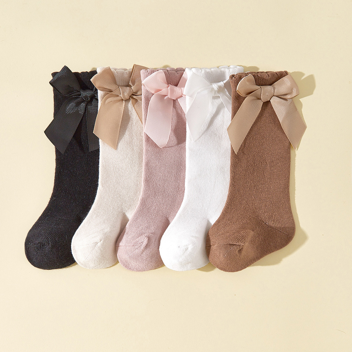 Baby Clothing Items - 5 Paar Baby-Neugeborenen-Artikel, Schleifen-Socken, Mädchen-Strümpfe, Prinzessinnen-Strümpfe,