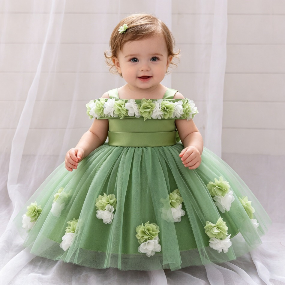 Baby Clothing Dresser - Neues Prinzessinnenkleid für Babymädchen zum 1.
