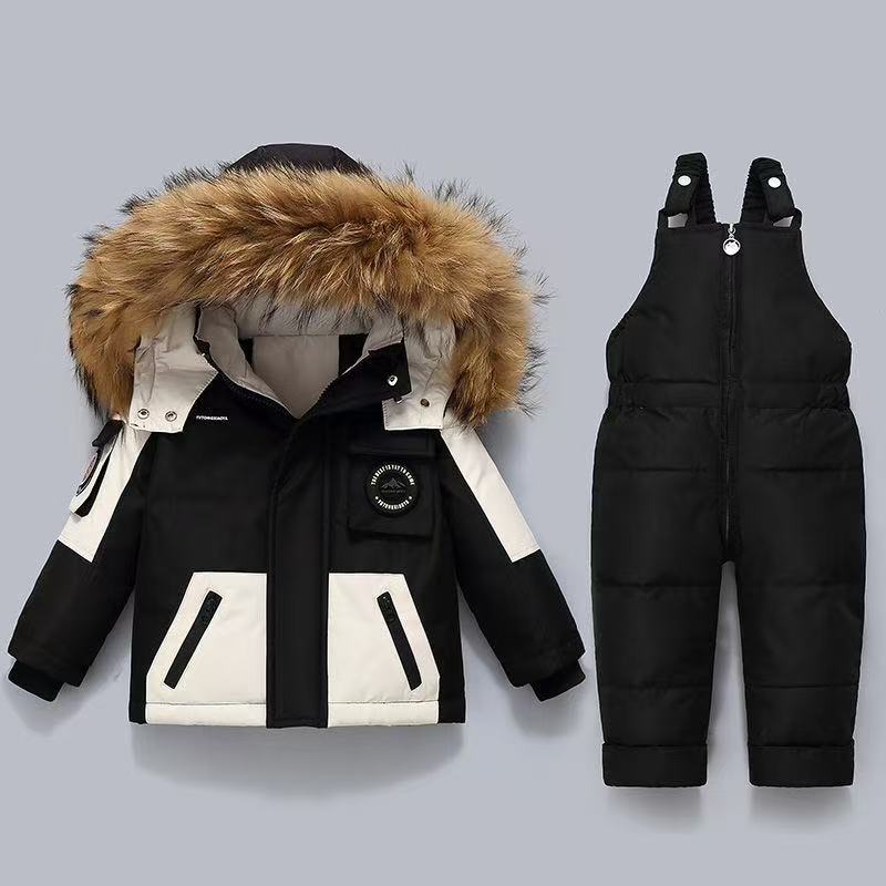 Baby Clothing Zipper - 2026 Winter Kinder Daunenjacke Thermo-Set Baby