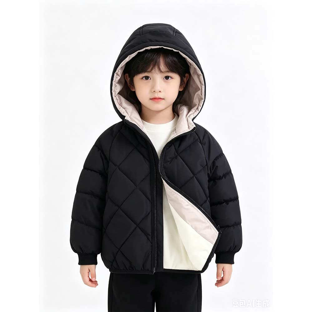 Baby Clothing Zipper - Lässige Winterkleidung für Babymädchen, Leichte Daunenjacken