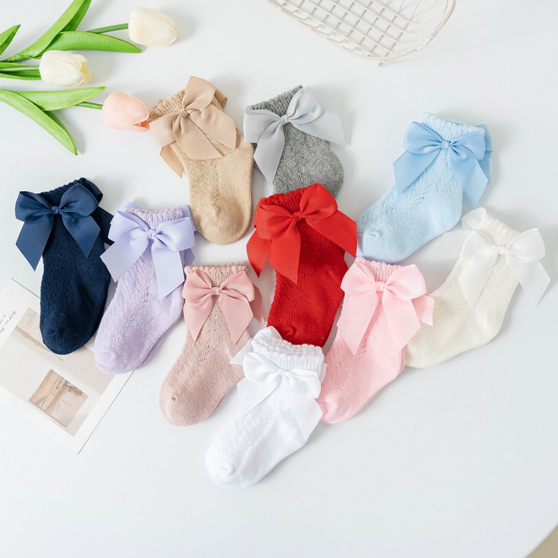 Baby Xl - Sommer Baby Mädchen Socken Große Bögen