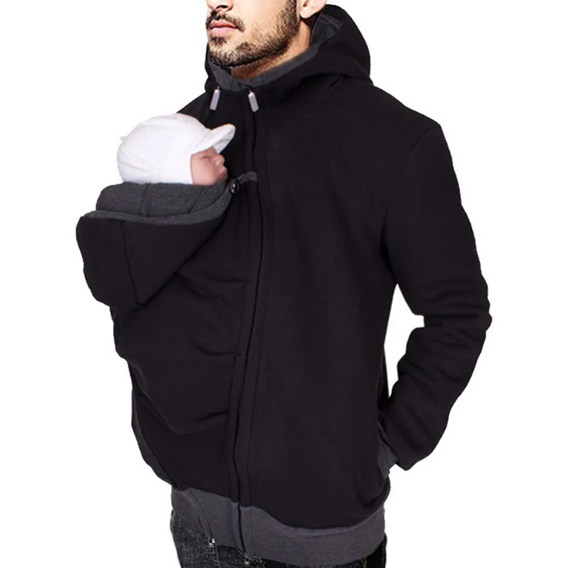Baby Clothing Zipper - Herbst Winter Känguru Babytrage Mit Kapuze