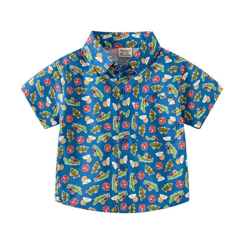 Bedrucktes Hemd für Jungen, 20 – Baby Clothing Korea Bewertung und Preis