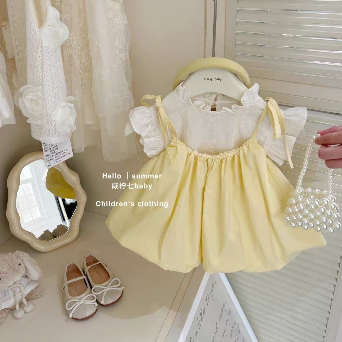 Baby Mädchen Hosenträger Kleid – Baby Clothing Korea Bewertung und Preis