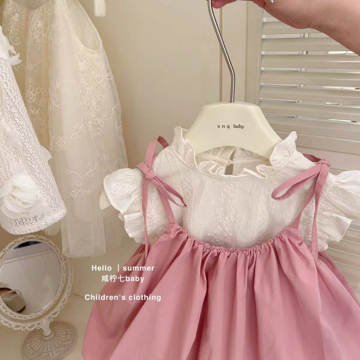 Baby Mädchen Hosenträger Kleid – Baby Clothing Korea Bewertung und Preis