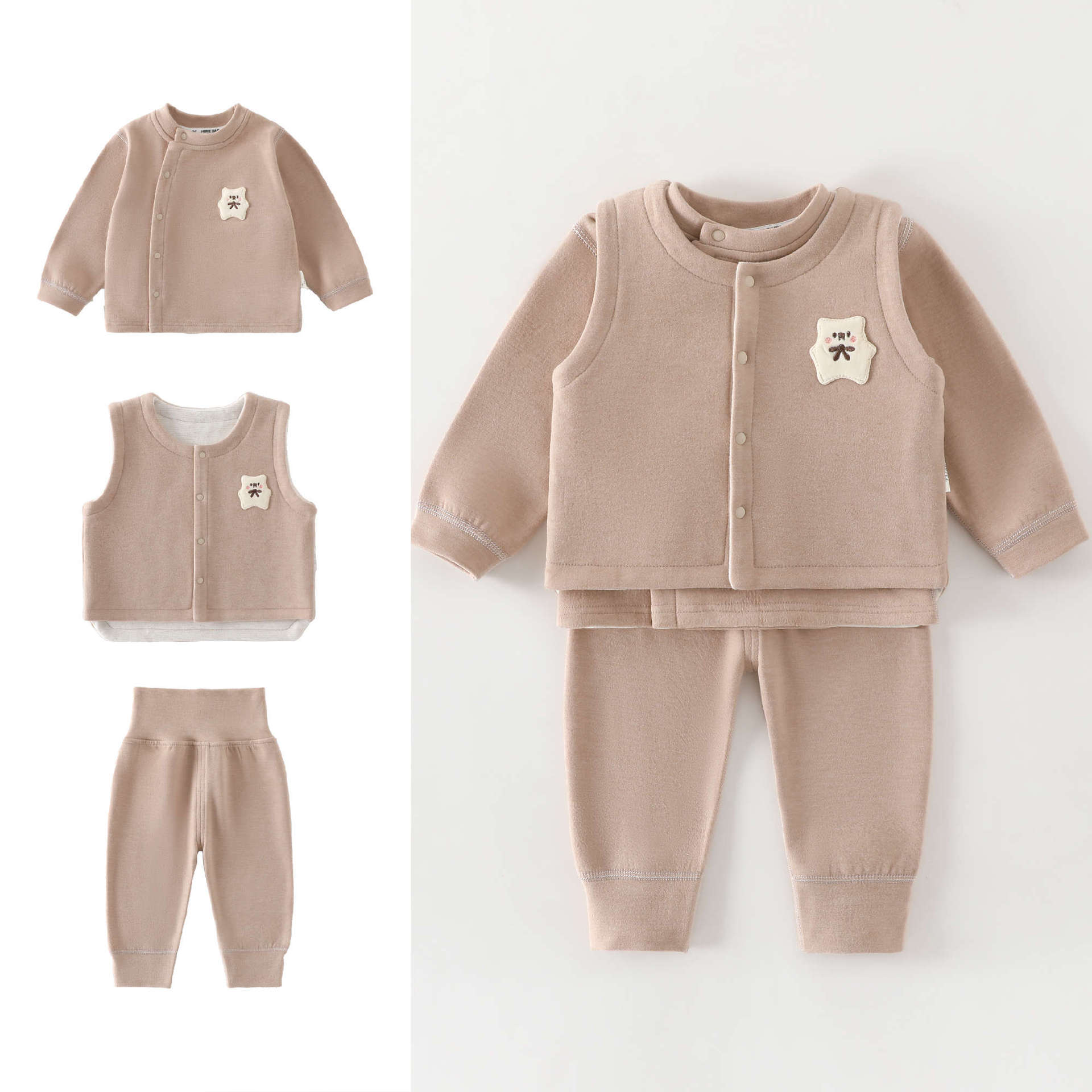 3-teiliges Set für Babys von 0 – Baby Clothing High Quality Bewertung und Preis